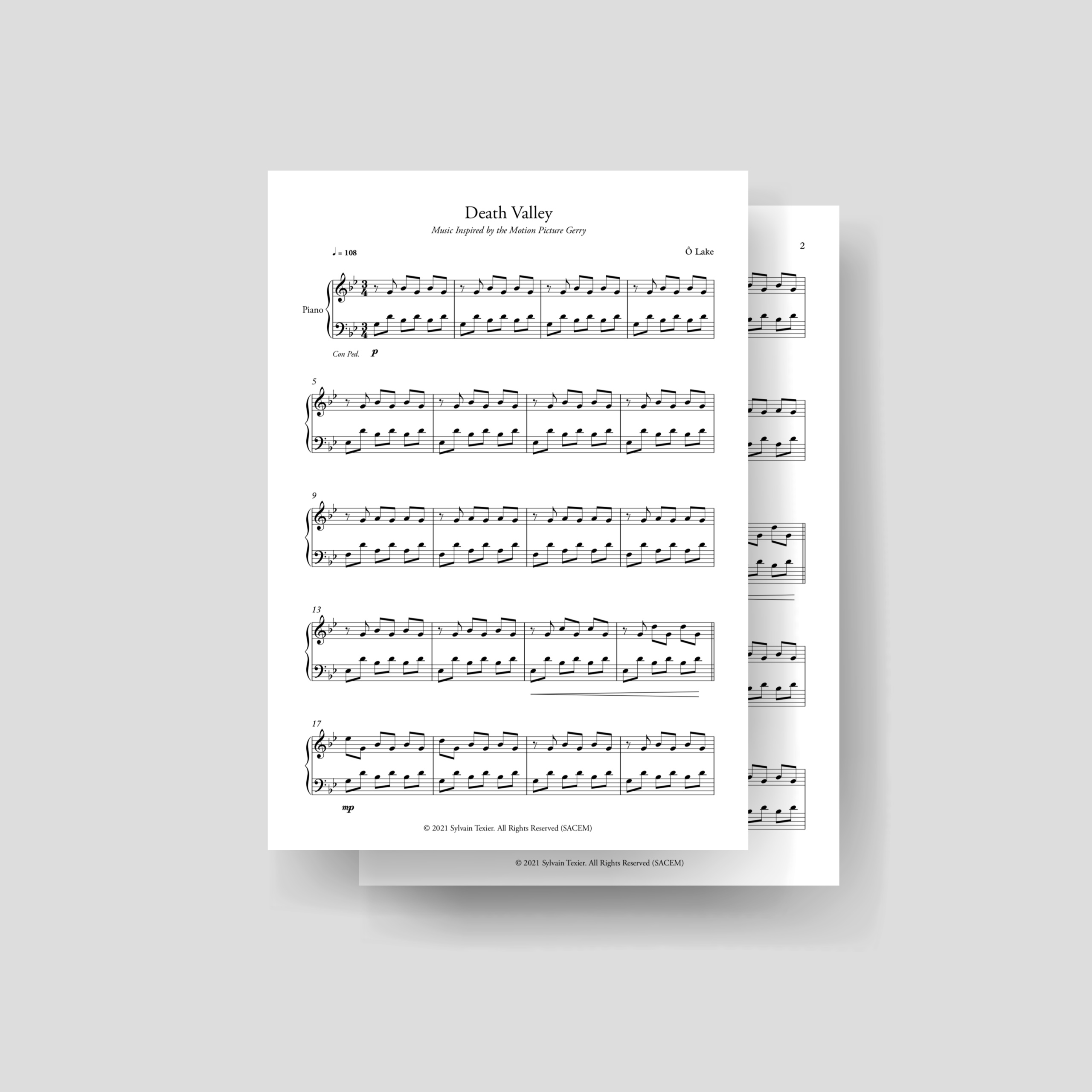 Piano Sheet Music (PDF) - 2€