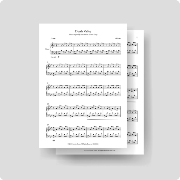 Death Valley I Sheet Music (PDF) I 2€